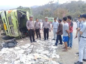 Tabrakan Beruntun Akibat Rem Blong Kembali Terjadi di Jalan Tarahan