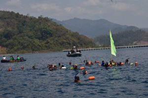 Atlet Lomba Renang Dayung Kelagian Siap Berlaga