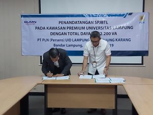 Universitas Lampung ditetapkan sebagai kawasan premium dengan daya listrik terpasang sebesar 4.672. 200 VA
