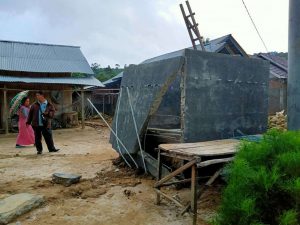 Pembangunan Bak Penampung Air Bersih Asal Jadi, Peratin Negeri Ratu Anggap Itu Musibah