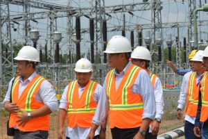 Rombongan PLN Kunker ke Gardu induk Mesuji sekaligus memberikan bantuan kursi roda