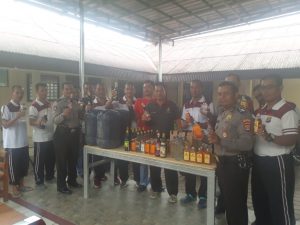 Ops Cempaka Krakatau 2020, Polsek Kedaton Sita Puluhan Miras