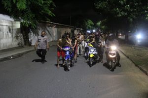Resahkan masyarakat Polresta Bandar Lampung Amankan 71 Sepeda Motor Balap Liar