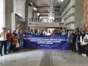 Tingkatkan Pengetahuan wartawan ekonomi dan bisnis KPW BI Lampung ajak awak Media kunjungi kantor BI Pusat dan Peruri
