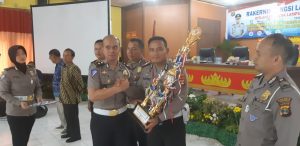 Sat Lantas Polres Lampung Barat Terima Penghargaan dari Polda Lampung