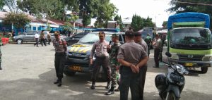 Pencegahan Virus Corona, Gabungan Polri dan TNI Melakukan Public Adress