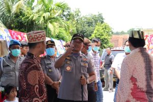 Mengantisipasi Penyebaran Wabah Virus Corona Kapolres Lampung Barat Bubarkan Resepsi Pernikahan Anak Penjabat