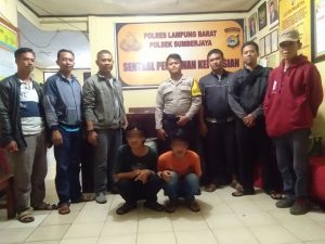 Hisap tembakau Gorila 2 Remaja di Lampung Barat di Amankan Polisi