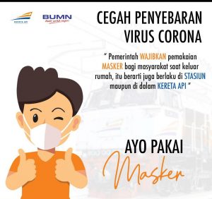 Cegah Penyebaran Covid 19 Penumpang tanpa Masker di Turunkan