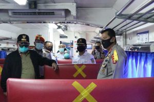 PT KAI Divre IV Tanjung Karang, telah melaksanakan protocol pencegahan covid-19 di semua stasiun KA.