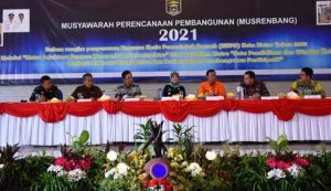 Ketua DPRD Kota Metro Tondi MG Nasution menyampaikan sejumlah catatan dalam Musrenbang tingkat Kota Metro