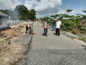 Kampung Panca Karsa Purna Jaya Merealisasikan Pembangunan Lapen untuk masyarakat