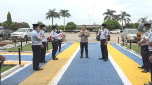 Dalam Kunjungan Pisah Pamit ,AKBP Made Rasma ,Terharu Atas Penyambutan Di Lapas Gunung Sugih