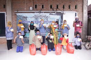 Memasuki Hari ke- 16, LKKS  Bagikan Nasi Kotak di Lembaga Kesejahteraan Sosial Anak Al Muqaromah Assa dan Al Barokah Madani Bandarlampung
