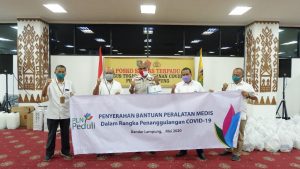 PT PLN UID Lampung turut memberikan bantuan penanganan covid 19 kepada para tenaga medis yang ada di Lampung