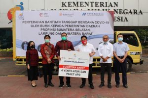 Pemerintah Provinsi Lampung menerima bantuan dari Kementerian Badan Usaha Milik Negara
