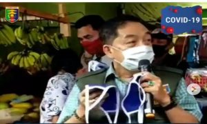 Pemprov Lampung melalui Tim Gugus Tugas Penanganan Covid-19, turun ke sejumlah pasar tradisional,