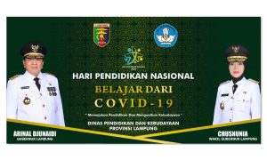 Gubernur Lampung Ir. H. Arinal Djunaidi, mengajak semua insan pendidikan untuk tetap belajar di rumah.