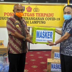 Bantuan APD Covid-19 dari Kementerian Sosial RI kepada Posko Gugus Tugas Penanganan Covid-19 Provinsi Lampung