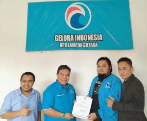 Perkuat Struktur DPW Partai Gelora Lampung, Kunjungi  DPD Lampung Utara