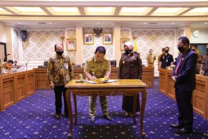 Gubernur Arinal, Kajati dan Kepala BPKP Tandatangani Kesepakatan Pendampingan Akuntabilitas Dana Penanggulangan dan Pencegahan Covid-19