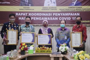 Pemprov Gelar Rakor Hasil Pengawasan Percepatan Penanganan Covid-19, Lampung Raih Maturitas Sistem Pengendalian Internal Pemerintah Level 3