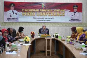 Rapat Evaluasi Kinerja P2TP2A Kabupaten/Kota se-Provinsi Lampung, Pemprov Siap Bersinergi Lindungi Perempuan dan Anak