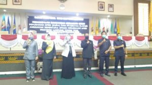 DPRD Provinsi Lampung menggelar Rapat Paripurna penyampaian rancangan Kebijakan Umum Perubahan (KUPA) dan prioritas Plafon Anggaran Sementara (PPAS) perubahan APBD Provinsi Lampung tahun 2020