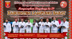 Keluarga Besar APDESI Kecamatan Belalau, Ucapkan Dirgahayu ke – 29 Kabupaten Lampung Barat