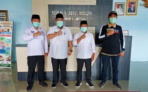Pasangan calon Kepala Daerah Kabupaten Lampung Selatan H.Tony Eka Candra – H.Antoni  mengikuti Test Psikologi di Rumah Sakit Umum Abdul Moeloek