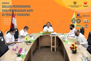 Gubernur Arinal Jadi Keynote Speaker pada Webinar Pengembangan Kopi Lampung yang Dibuka Menteri Koperasi dan UMKM RI Teten Masduki