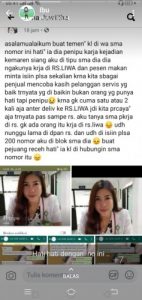 Hati – Hati.. !!! Modus Penipuan, Pesan Makanan dan Minta Isi Pulsa setelah itu No Langsung di Blokir