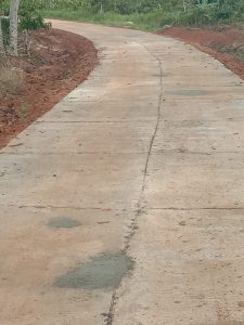 Pembangunan jalan di Pekon Marga Jaya kecamatan Pagar Dewa telah diperbaiki