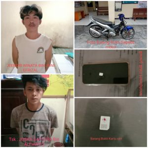 Dua Pelaku Curat Diamankan Polsek Pesisir Tengah