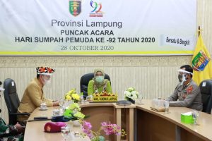 Pemprov Lampung Ikuti Acara Hari Sumpah Pemuda Tahun 2020, Presiden Berharap Sumpah Pemuda Munculkan Energi Positif dalam Mempersatukan Bangsa