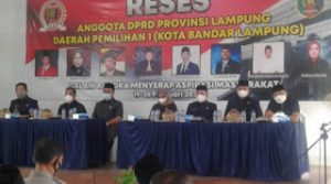Reses Dapil 1 DPRD Lampung di Kampung Baru Raya