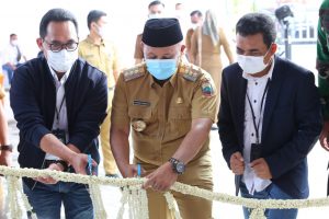 Hari Pertama kerja Bupati Nanang resmjkan gedung BRI