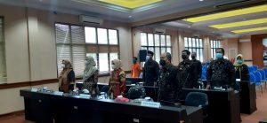 Ketua dan wakil ketua Deskranasda Lampung selatan ikuti Webinar Hut Deskranasda ke 41 secara Virtual