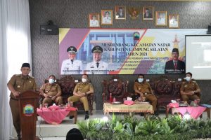 Nanang-Pandu buka Musrenbang Natar, Kecamatan Natar mendapatkan kucuran dana pembangunan sebesar 72 Milyar