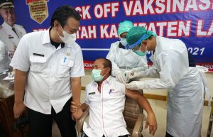 Penjabat dan ASN Pemkab Lamsel mulai divaksin Covid 19