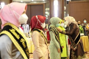 Pengukuhan 5 Bunda PAUD Kabupaten/Kota 2021-2024, Bunda Riana Arinal Ajak Wujudkan Pendidikan Anak Berkualitas dengan Layanan Menyeluruh dan Terpadu