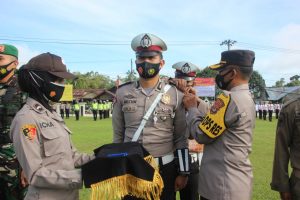 Polres Lampung Barat Gelar Apel Operasi Keselamatan Krakatau 2021