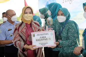 Ibu Riana Sari Arinal Buka Lomba Masak Serba Ikan Tingkat Provinsi Lampung di PKK Agro Park Sabah Balau