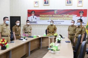 Gubernur Arinal Ikuti Peluncuran Aksi Pencegahan Korupsi Tahun 2021-2022 Bersama Ketua KSP Moeldoko, Ketua KPK Firli Bahuri dan Para Menteri Kabinet Indonesia Maju