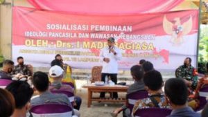 Komisi 2 DPRD Provinsi Lampung I Made Bagiasa Sosialisasi Ideologi Pancasila dan Wawasan Kebangsaan