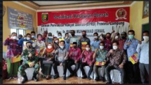 Wakil Ketua DPRD Provinsi Lampung Menggelar Sosperda Nomor 12 Tahun 2017