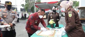 Nanang Ermanto hadiri pencangan WBK WBBM Kejari Lampung Selatan