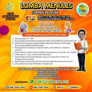 Anggota DPRD Provinsi Ade Utami Gelar Lomba Menulis Tingkat SD SMP, Ini Syarat dan Hadiah Pemenang
