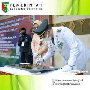 Bupati Pesawaran Dendi Ramadhona mencanangkan pembangunan Museum Tapis Alquran 30 Juz di Bumi Andan Jejama