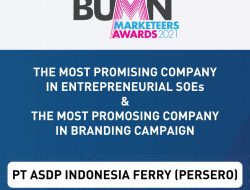 MarkPlus, Inc gelar ajang BUMN Marketeers Award 2021, ASDP Raih “The Most Promising Company in Entrepreneurial SOEs” dan “The Most Promising Company in Branding Campaign